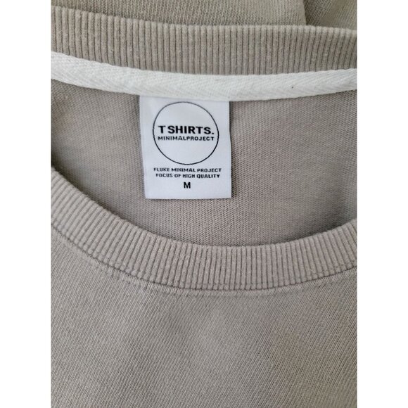 Minimal Project Men's Ash Gray Heavy Weight Oversized T-Shirt 100% Cotton Sz M - Picture 4 of 7